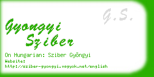 gyongyi sziber business card