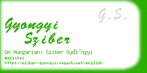 gyongyi sziber business card